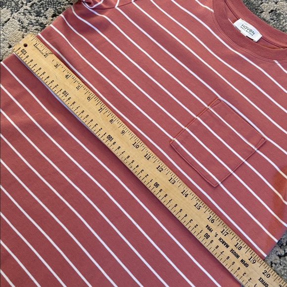 Haven Well Within  Intercept T Shirt Striped Cotton Midi Dress small - Picture 7 of 7